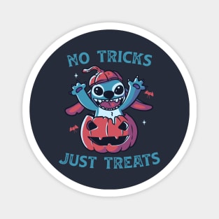 No Tricks Just Treats Funny Cute Spooky Magnet